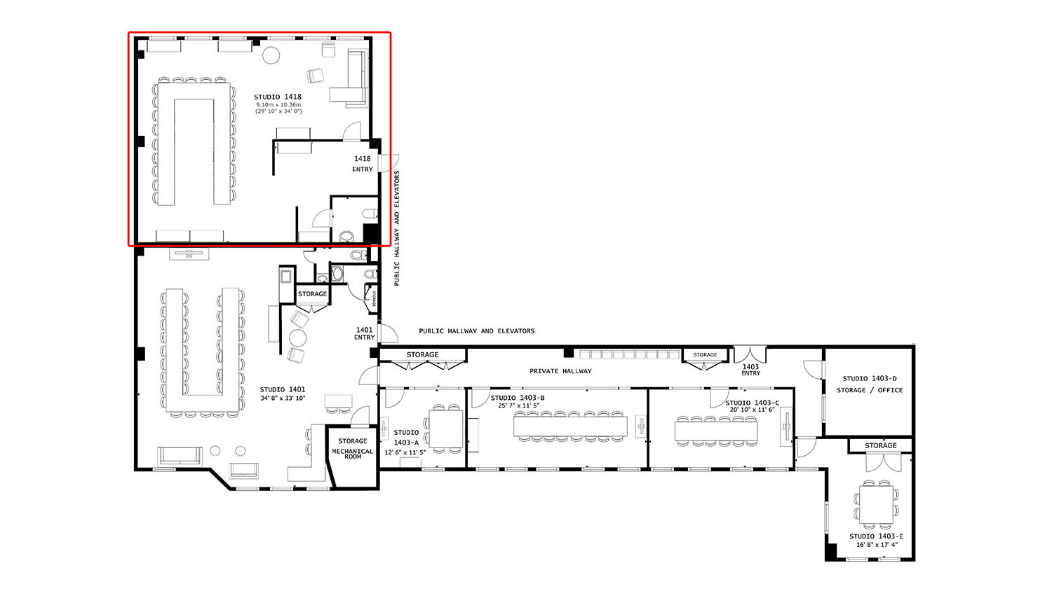 event space rentals midtown new york city 1418 45