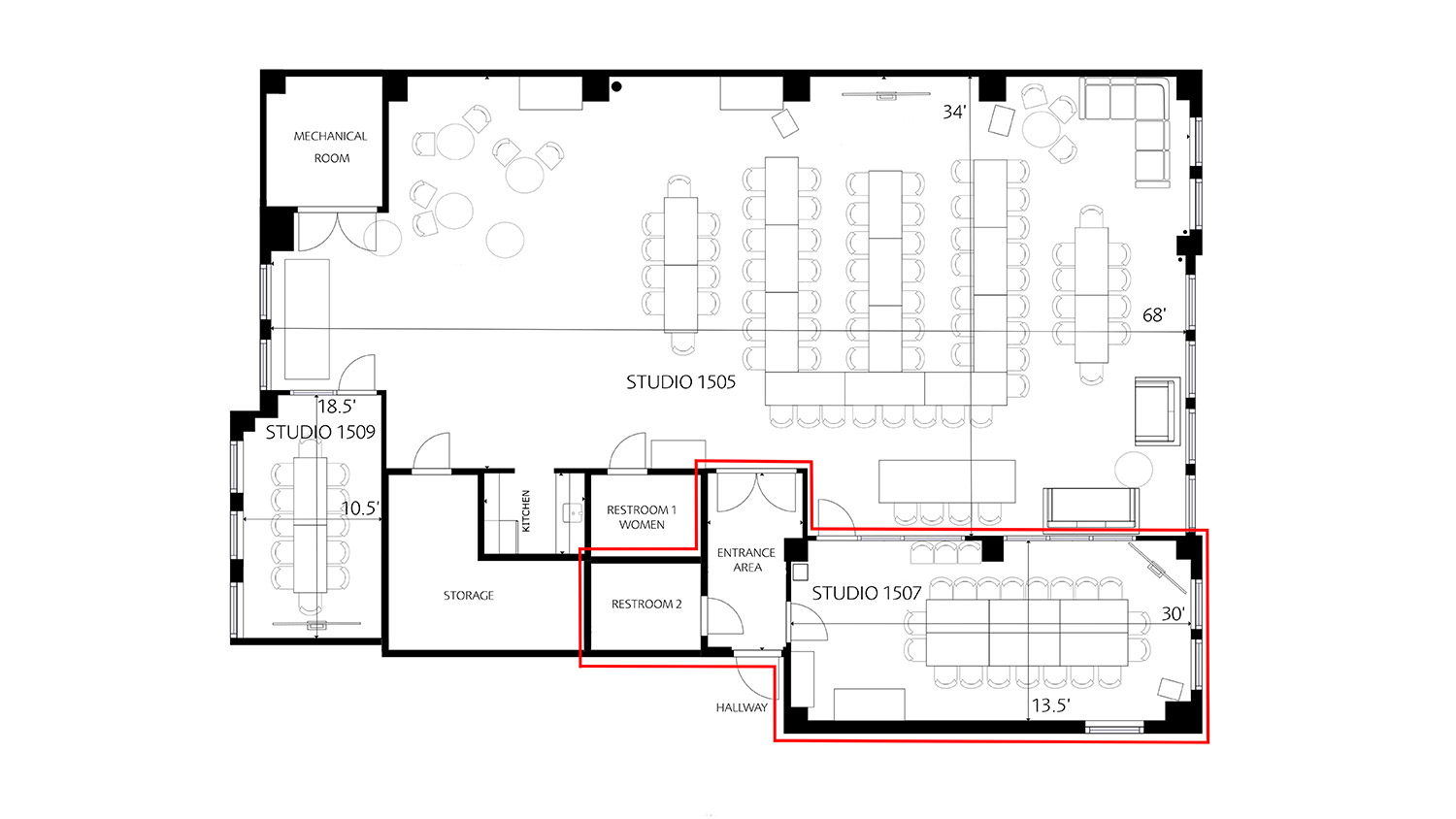 midtown nyc conference room rental 1507 73